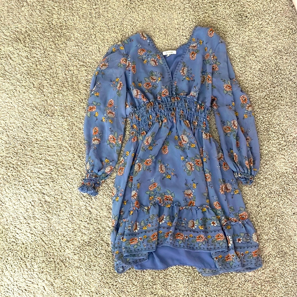 Only tried on and the seams ripped by the cleavage area.